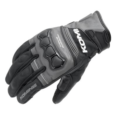 Luvas de Motocicleta Alta Proteção Couro Luvas à Prova de Vento HG Cinza Escuro L GK-856