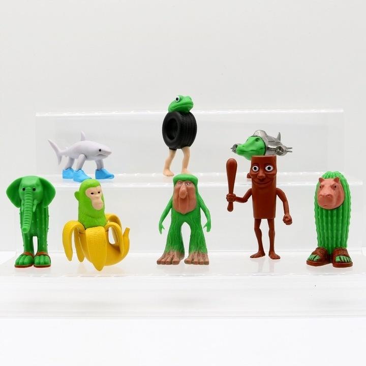 Zestaw Figurek Figurek Brainrot Tung Tung Tung Sahur Ai Tralala 3D 8 Szt