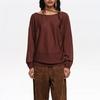 Bimba Y Lola Boatneck Crossover Tie Sweater Brown B265awk008brb
