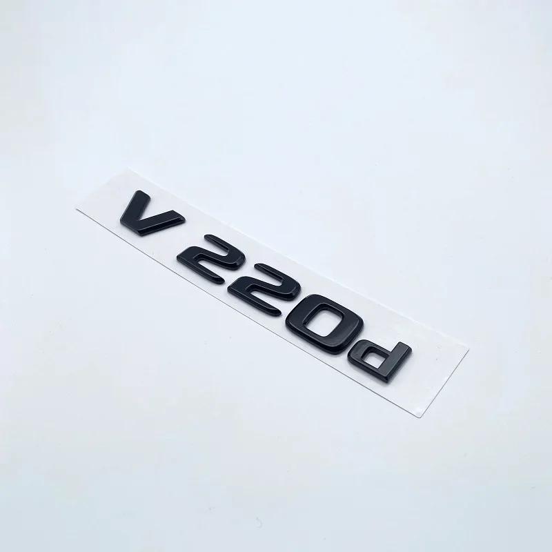 3D Letters V250d V300d NIGHT EDITION ABS Emblem for Mercedes Benz V Class W447 Car Fender Badge Trunk Nameplate Logo Sticker IX6