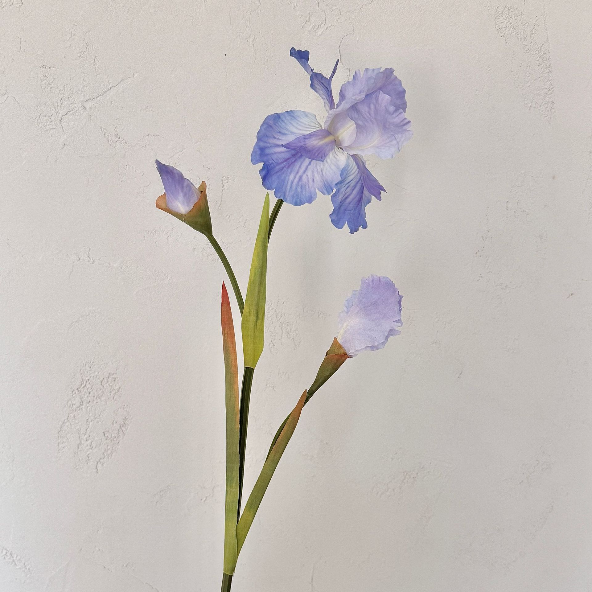 

Искусственный цветок ириса 31,5 дюйма, искусственный цветок в стиле масляной живописи для декора дома, отеля, мягкий декор, реквизит для фотосъемки светло-синий