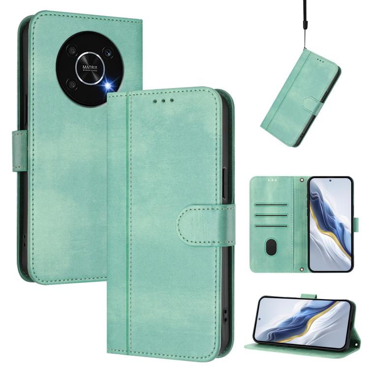 Linien-Spleißschnalle Retro Leder Handyhülle