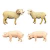 4 Pieces Realistic Animals Action Figure Model for Kids Pretend Toys