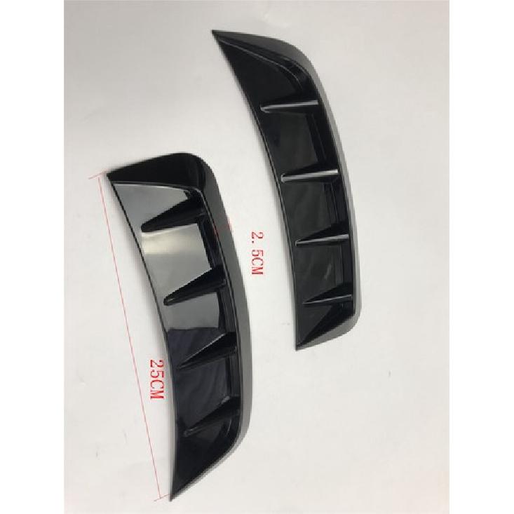 Car Side Fender Blade Sticker Front Wheel Arch Eyebrow Protector Vent Hood Trim