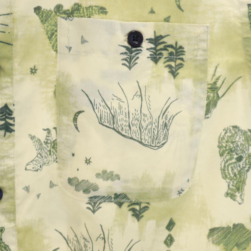 Patagonia Bear Pattern Short Sleeve Go To Shirt S Outdoor 52691SP18 Men's Used