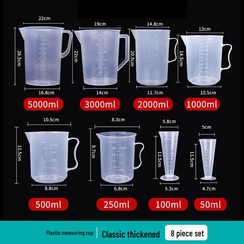 ZISIZ Food-Grade Plastic Measuring Cup
