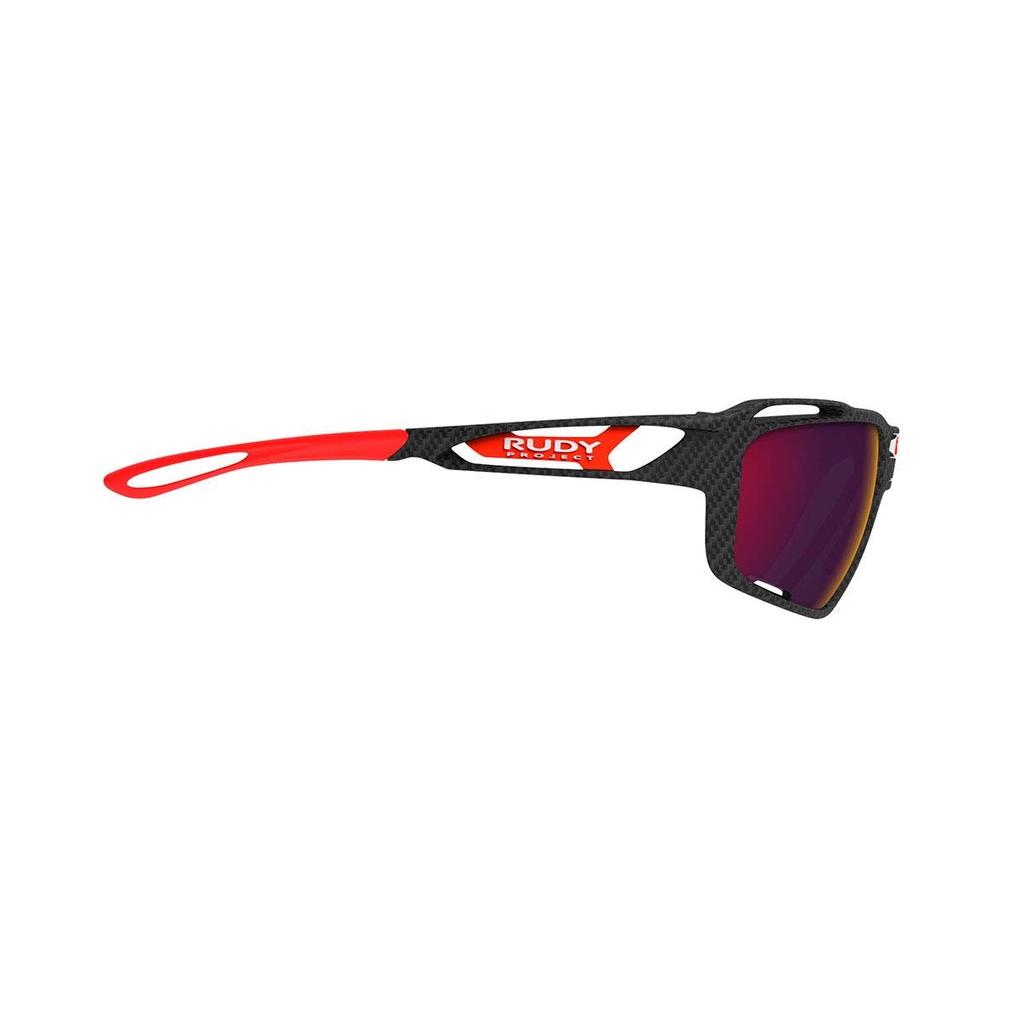 RUDYPROJECT Polarisierte Sportsonnenbrille für Straße und Features ein SINTRYX Carbonrahmen und Polar 3FX HDR Multi Laser Rotes Glas Fahrräder, Radfahren, Marathons,