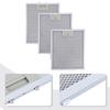 Aluminum 3PCS Grease Filters for RANGEMASTER Cooker Hood 300 x 250mm Metal Filters for Consistent Kitchen Airflow