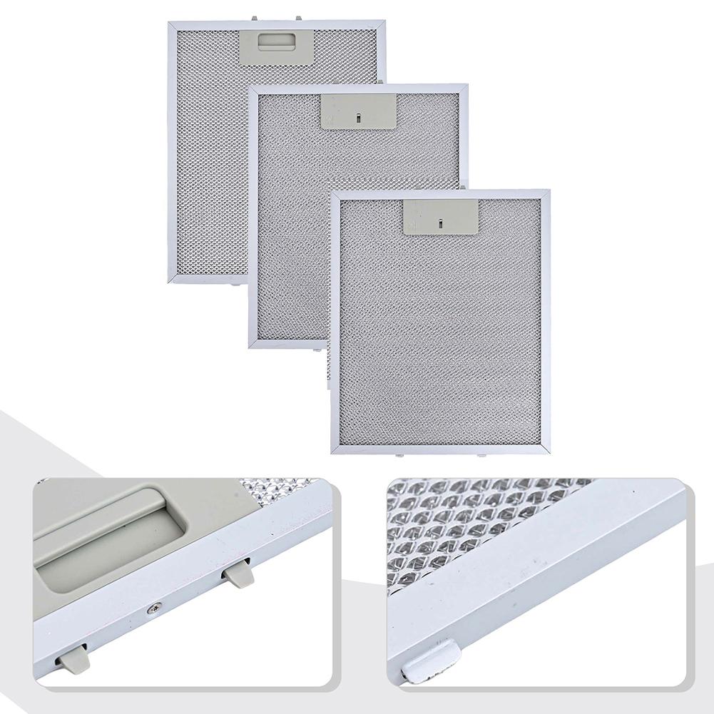 Aluminum 3PCS Grease Filters for RANGEMASTER Cooker Hood 300 x 250mm Metal Filters for Consistent Kitchen Airflow