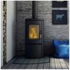 Wood burning steel-cast iron stove KRATKI AB Ø 150 8 kW self closing door