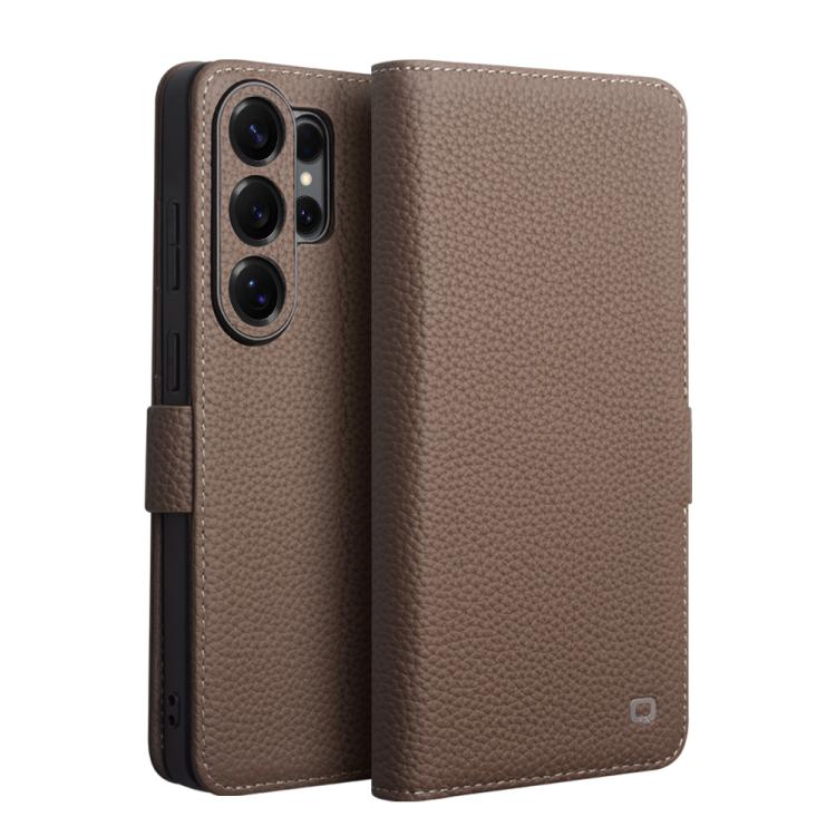 QIALINO Classic 5th Gen Genuine Leather Phone Case For Samsung Galaxy S26 Ultra 5G