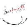 Schaltkabel für Schaltgetriebe für K24 5/6-Gang 54310-SDA-L02 54310SDAL02 Hohe Haltbarkeit und reibungslose Schaltleistung