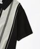 OUTSTANDING Hs Stripe Collar Knit Cardigan_Black/Ivory