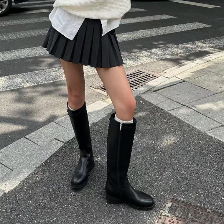 High boots 2026 Spring and Autumn new knight boots British style versatile long boots for women