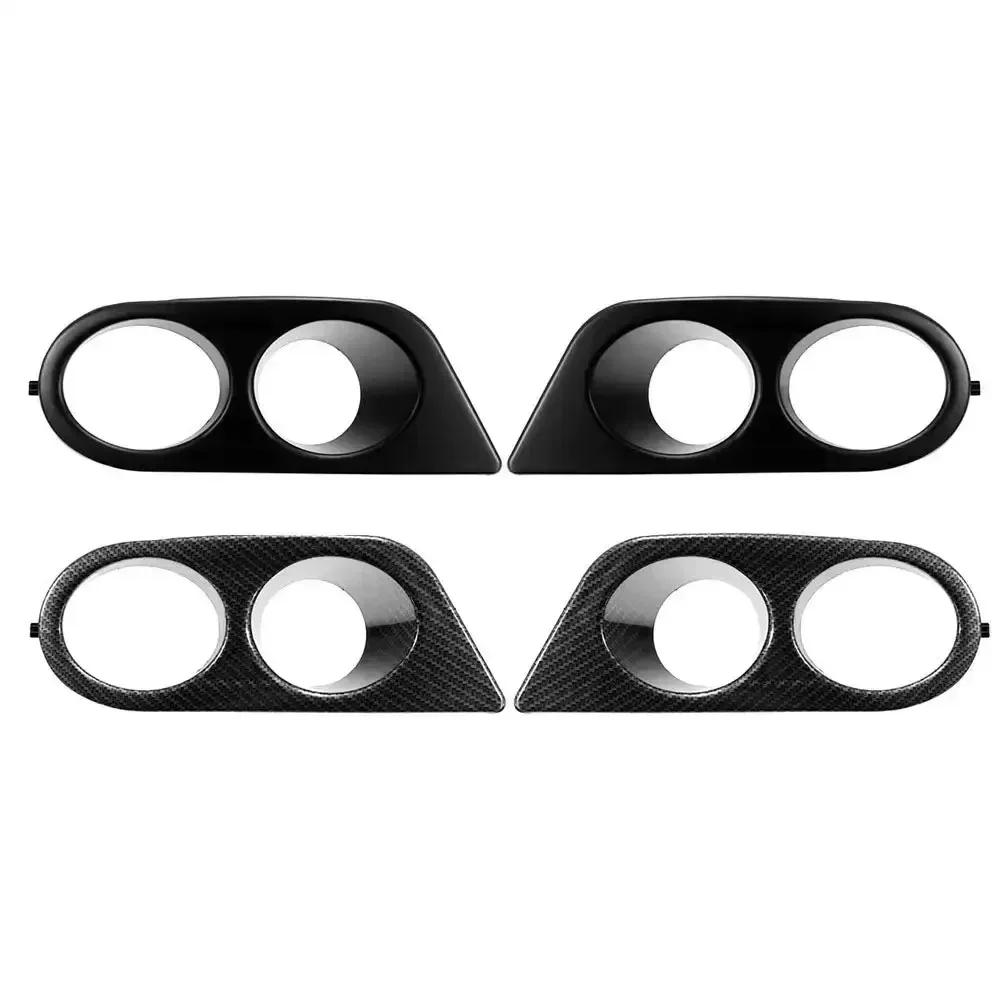 2X Car Front Bumper Grill Fog Light Cover Grille Trim Honeycomb Mesh For BMW E46 M3 2001 2002 2003 2004 2005 2006 Accessories