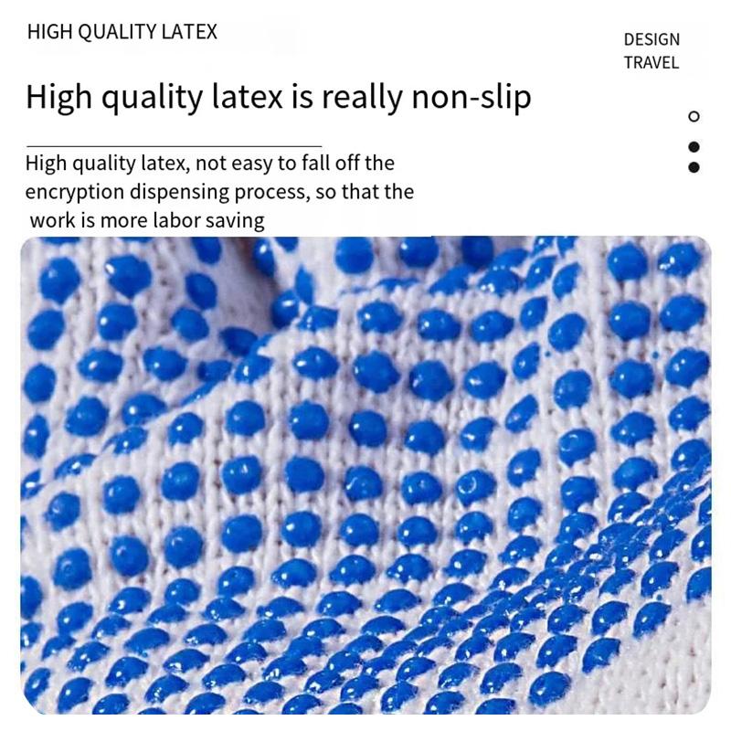 1/10 Pairs Blue Gloves for Working Household Cleaning Tools Car Repair Factory Labor Insurance Glove High Stretch Mittens