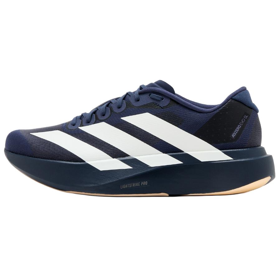 Adidas Adizero Evo Sl Comfortable Durable Running Shoes Men Sneakers Navy-Blue White KI6914 40⅔