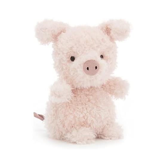 Jellycat Little Pig Plush 7-Inch - Farm Stuffed Animal - Classic Kids Gift