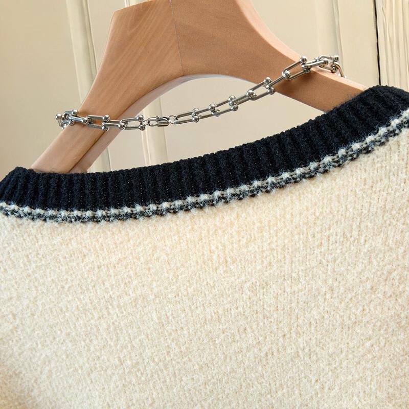 Sibaisha Damen Streifen Colorblock Pullover