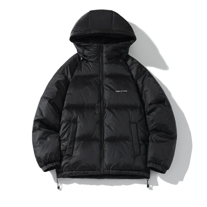 Winter Graphene Heating Windproof Warm White Duck Down Jacket Men's Fashion Casual Black Gold Jacket Men