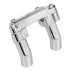 A16P-Chrome 4" Tall Handlebar Risers Top Clamp For  Tour Glide Dyna Road King Aluminum Handlebar Riser Handlebar Riser