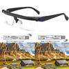 Double Vision Adjustable Reading Glasses Universal Focal Length Correction Myopia Presbyopia Eyewear -6D To +3D
