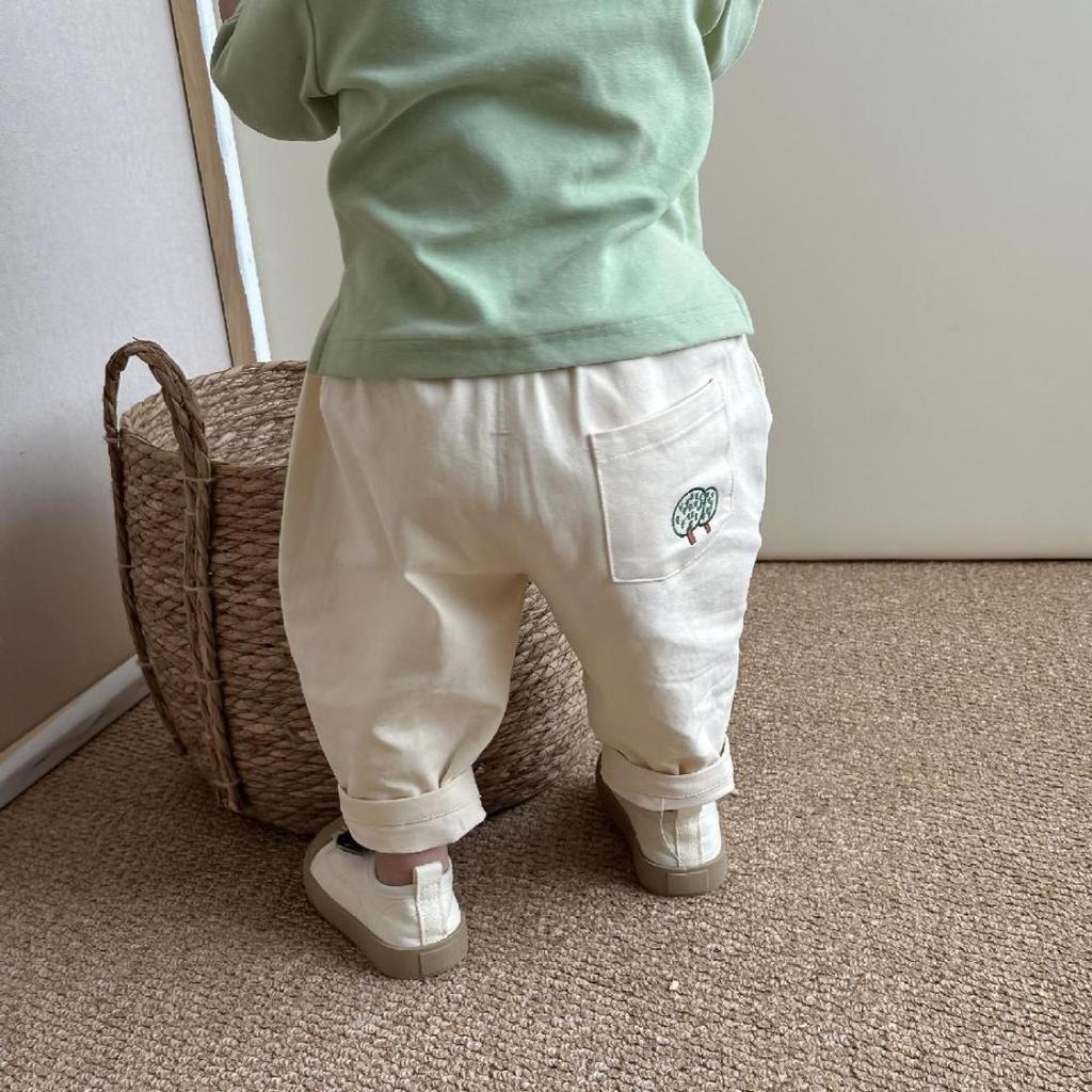 New Boys' Spring & Autumn Carrot Pants - Fashionable Casual Straight-Leg Trousers for Infants & Toddlers