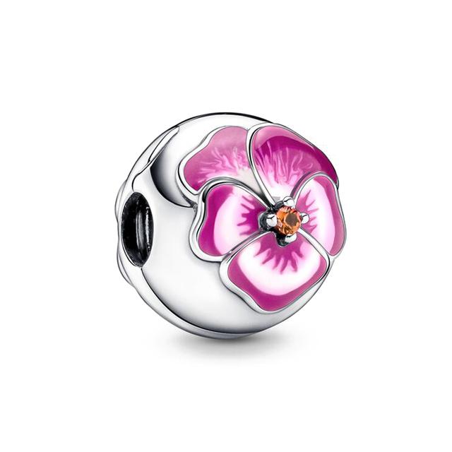 

Новый 925 пробы серебро бесконечность сердца и звезды цветок кулон DIY тонкие бусины Подвески подходят оригинальный браслет-подвеска для женщин