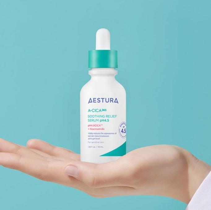 Aestura A-CICA 365 Beruhigendes Reparaturserum pH 4,5 für empfindliche Haut und Haut mit Pickelmalen