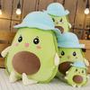Nuovo Peluche Avocado con Cappello Carino Frutto Avocado Cuscino Imbottito Kawaii Morbido Cuscino Divano Avocado Regali di Compleanno per la Fidanzata