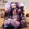 1PC Anime Samurai Warrior Battle Scene Flannel Blanket Suitable for Both Men And Women, Soft Ideal for Beds And Sofa, Birthday Or Christmas Gift