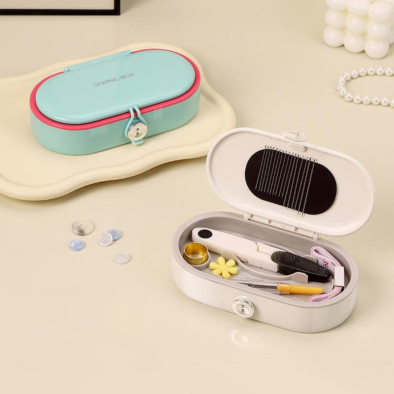 Sewing Kit With Magnetic Needle Holder Compact Multi Purpose Sewing Supplies Set Portable DIY Repair Tool For Adults Beginners