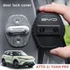 4 Stück Für BYD YUAN PRO ATTO 2 YUAN UP 2025 2024 Schwarze Auto-Türschloss-Schutz-Silikonabdeckung Zubehör
