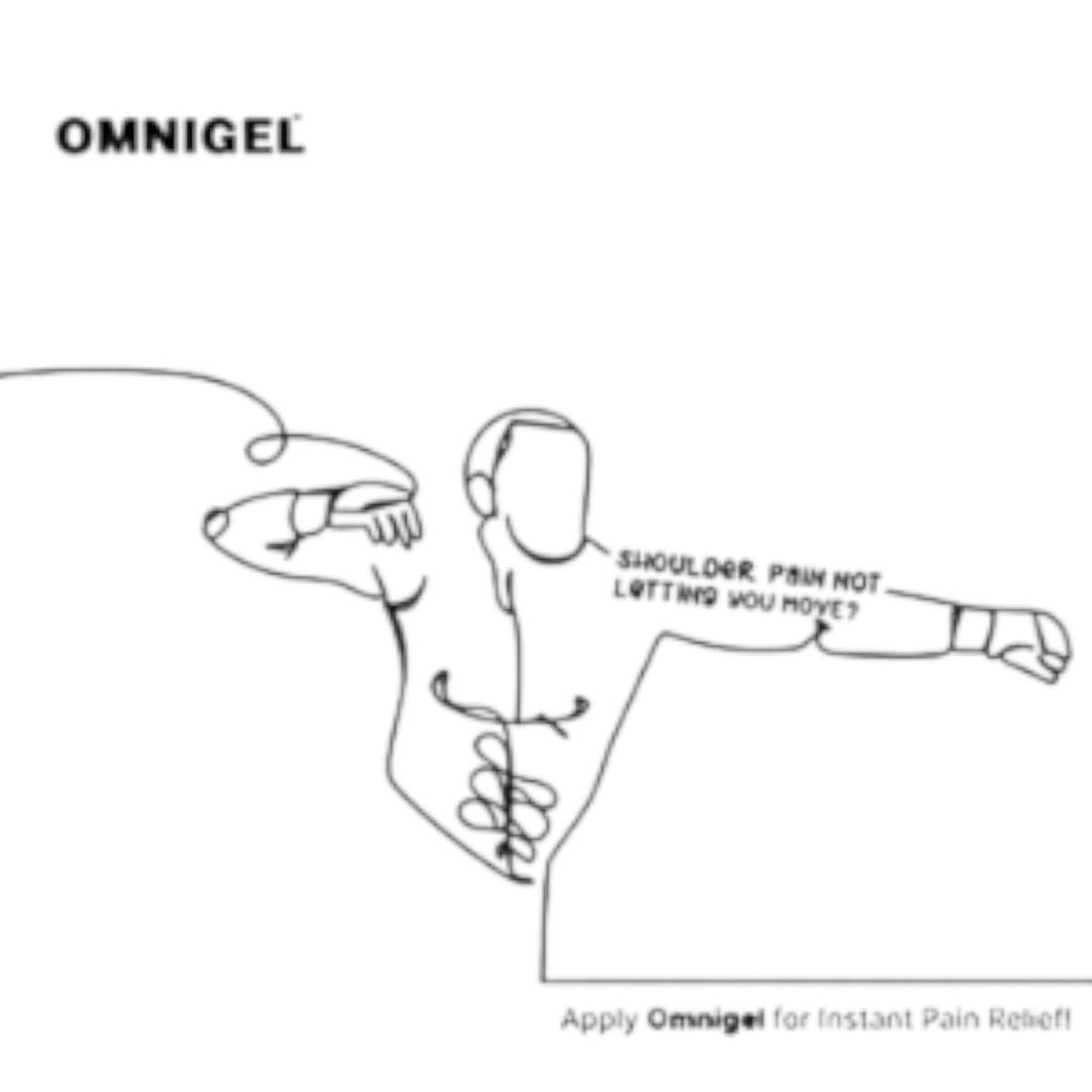 Omnigel Active Roll-On 45ML Pain Relief Gel for Muscle Aches Joint Strains Swelling