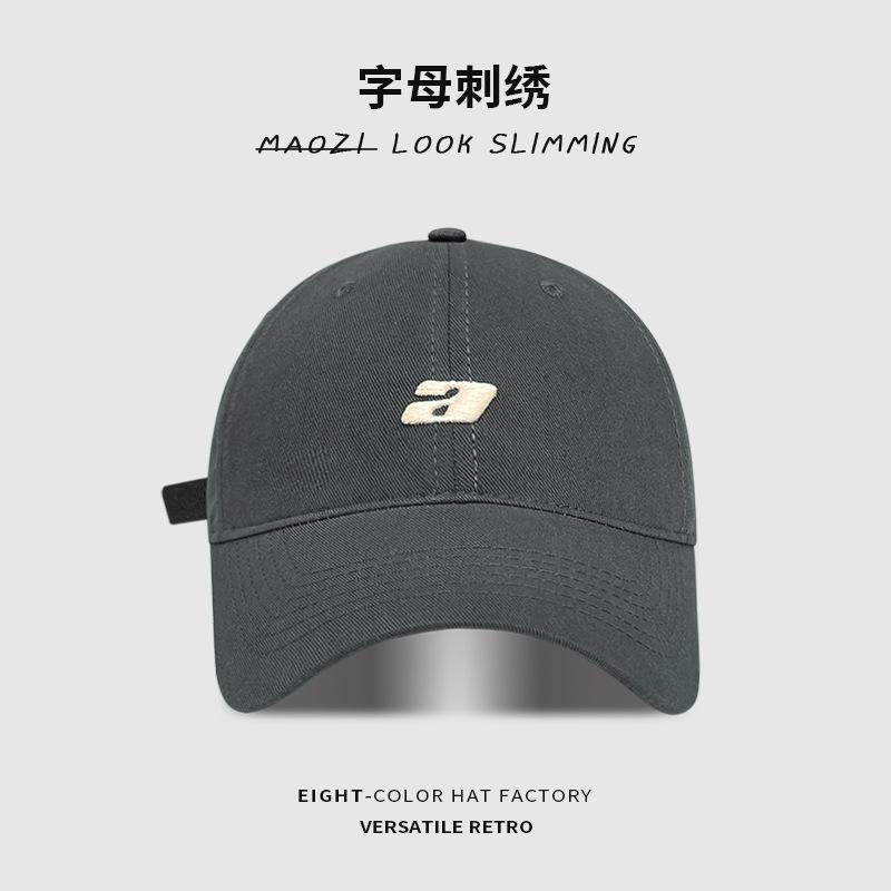 

Embroidery letter baseball cap children simple wide brim soft top cap outdoor face small visor female 55-62