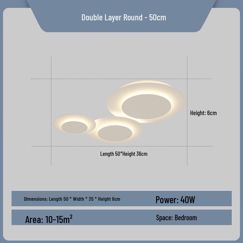 Modern Minimalist Ceiling Lamp: Creative, Smart-Controlled Lighting for Living Room or Bedroom