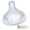 ChuChu Wide Mouth Slow Drinking Nipple for 1 Made in Suitable for and All Made with Silicone Rubber Multi-Fit Early-Fed Babies, Nipple, Japan,