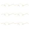 6PCS New Men'S Fashion Rimless Presbyopia Glasses Women'S Fashion Hd Reading Glasses Anti Blue Light Reading Glasses