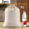 Canvas Drawstring Bag, Versatile Cotton & Linen Storage for Rice, Grains, Outdoor Travel, Shopping & Gifts, Retail Equipment