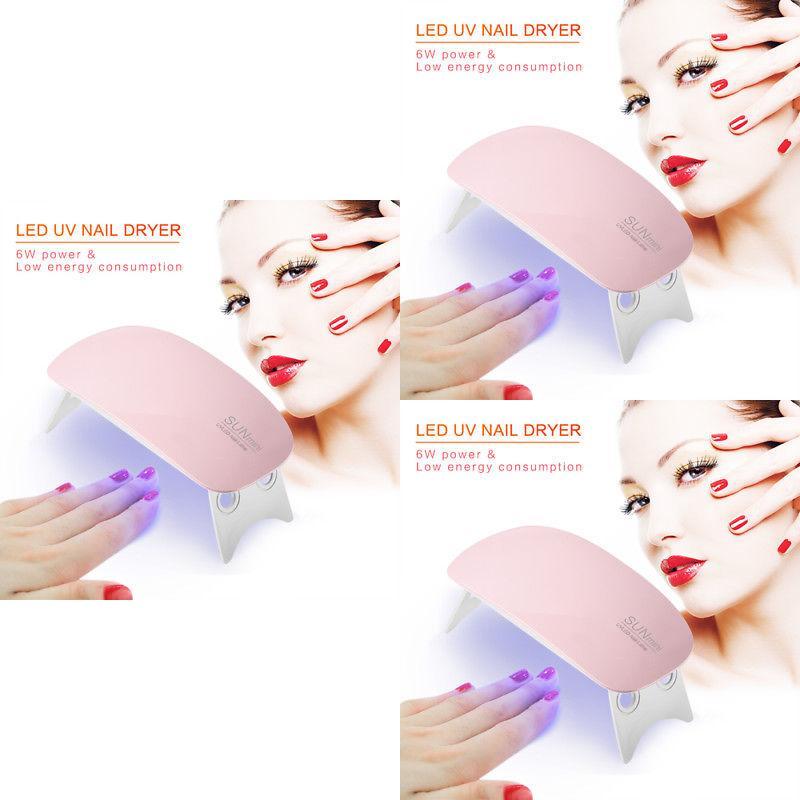 Portable Mini 6w Leds Uv Nail Dryer With Perfect Timer Settings For Nail Manicure