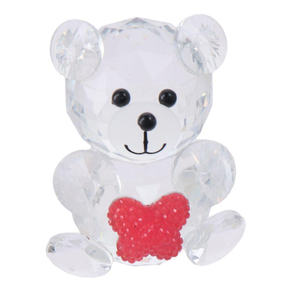 Colorful Crystal Bear Figurine Collection Crystal Pretty Glass Ornament  Home