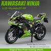 2025 Kawasaki Ninja ZX-6R Cross-country Motorcycle Model Alloy Racing Simulation Metal Street Motorcycle Model Gift For Children