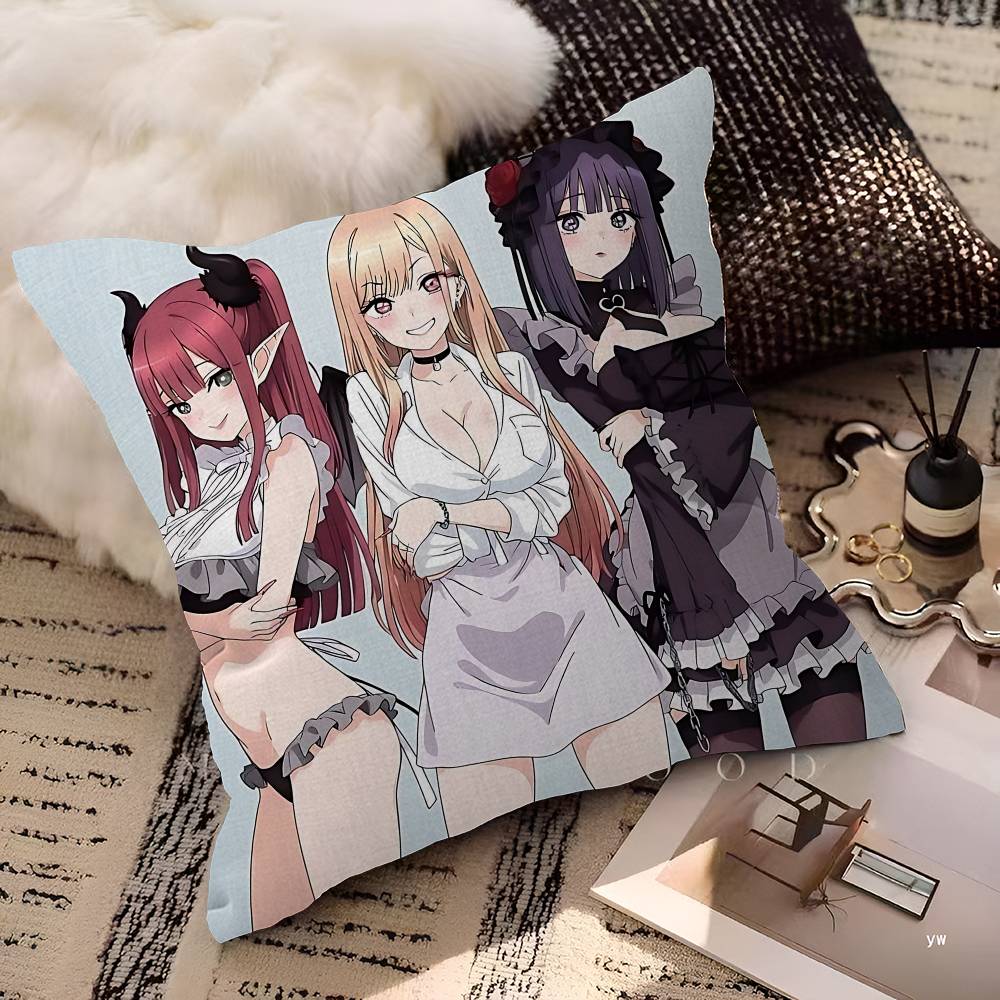 My Dress-Up Darling Anime Pillow Gifts Home Office Furnishings Bedroom Sofa Car Cushion Cover Case 45x45cm