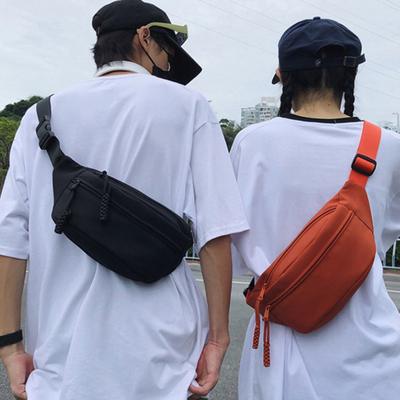 Crossbody Bauchtasche für Damen Herren Hüfttasche Pack mit verstellbarem Riemen Einfarbige Gürteltasche Pack für tägliche Ausflüge Reisen