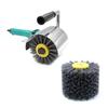 120*100*19mm Multi Grit Abrasive Wire Drawing Tool Nylon Wire Drawing Wheel Abrasive Wire Brush for Wood Furniture Polishing
