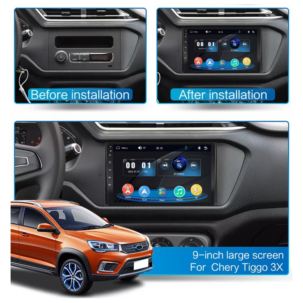 Icreative Car Radio Multimedia MP5 Player Head Unit Stereo BT For Chery Tiggo 3 2016-2018