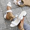 Women Sandals Summer Luxury Outdoor High Heels Shoes for Women Comfort Anti-slip Soft Leather Sandals Women Sandalias De Mujer
