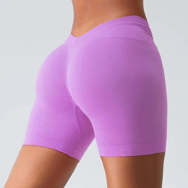 Lässige Mode Frauen Fitness Sport Shorts Hebe Hüften Nahtlose Laufen Eng Anliegende Übung Yoga Shorts Kleidung 30719