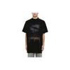 T Shirt Men's Loose Fit Black 739028TQVX61055