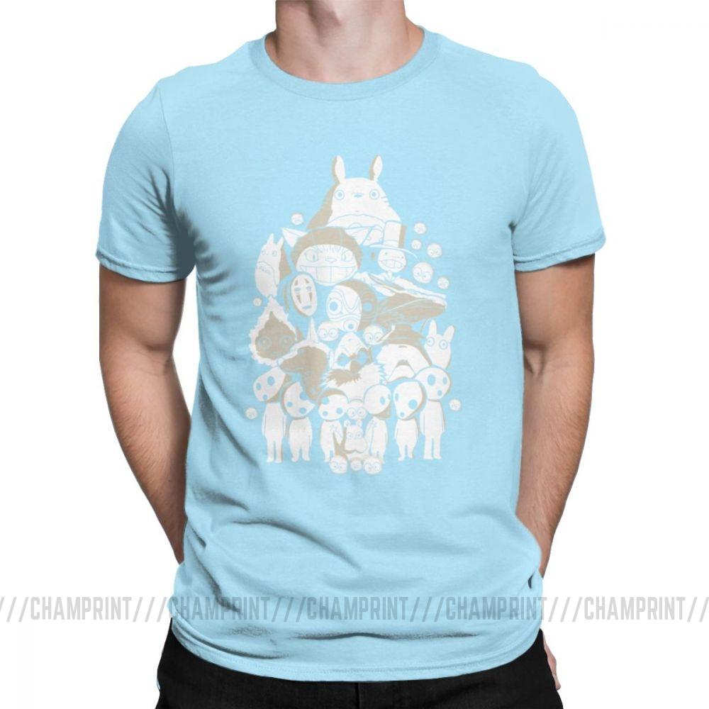 My Neighbor Totoro Men S T Shirt Novelty Tee Shirt Short Sleeve Round Neck T Shirts
